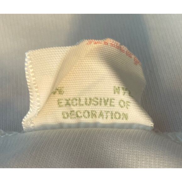 Medium Gaymode Vintage Womens Half Slip Ivory Flower Embellishment Side Slit - Picture 9 of 9